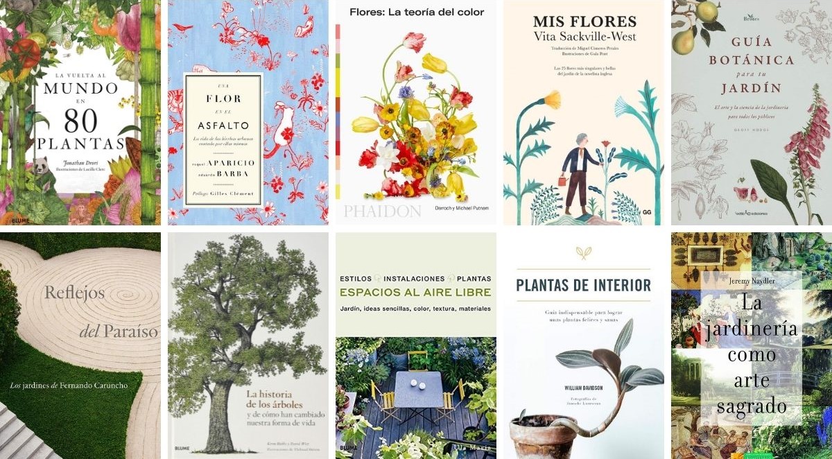 Libros de plantas, jardines, jardinería y paisajismo