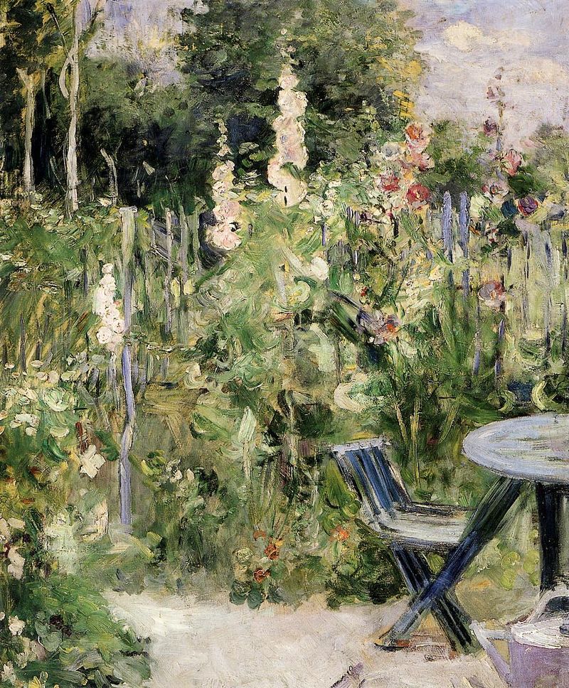Roses Tremieres (Hollyhocks) Berthe Morisot · 1884