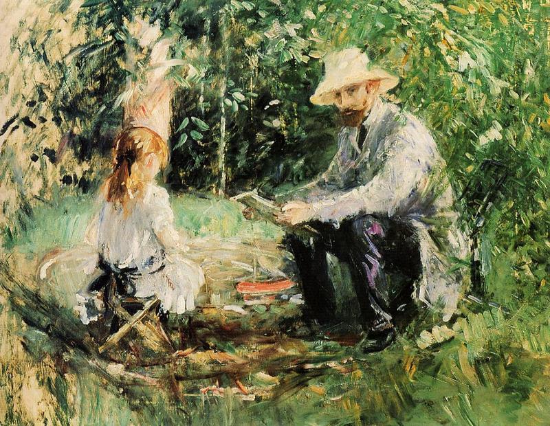 Julie and Eugene Manet. Berthe Morisot, 1883