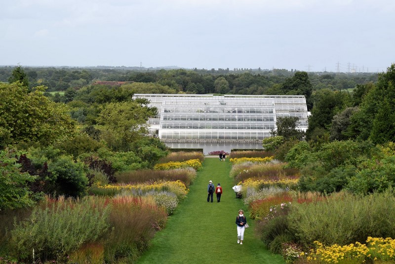 Glasshouse Borders Wisley Oudolf