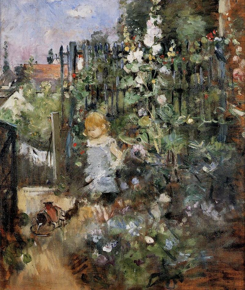Child In The Rose Garden. Berthe Morisot, 1881