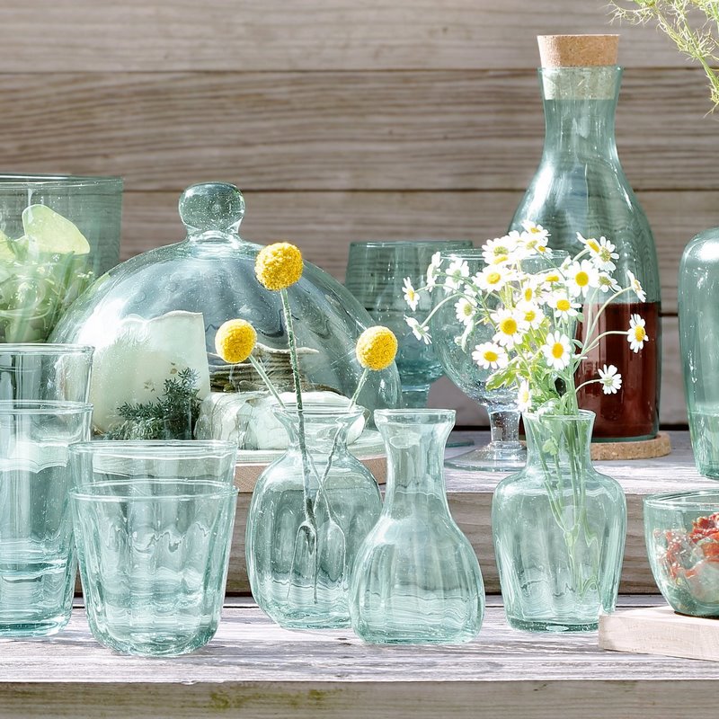 25 jarrones de cristal preciosos con ideas de sencillos arreglos florales  para acertar