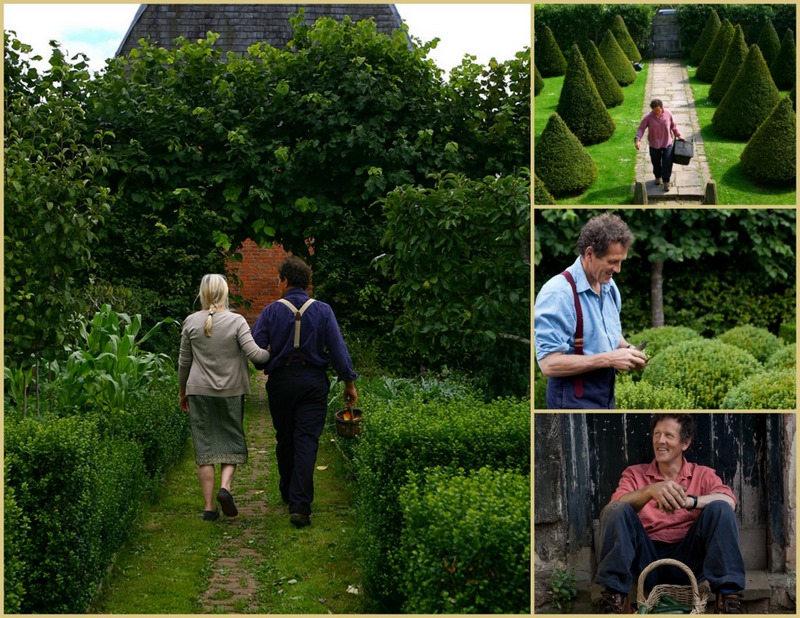 Monty Don trabajando en en su jardín de Longmeadow, donde se rueda la serie de jardinería británica Gardener's World