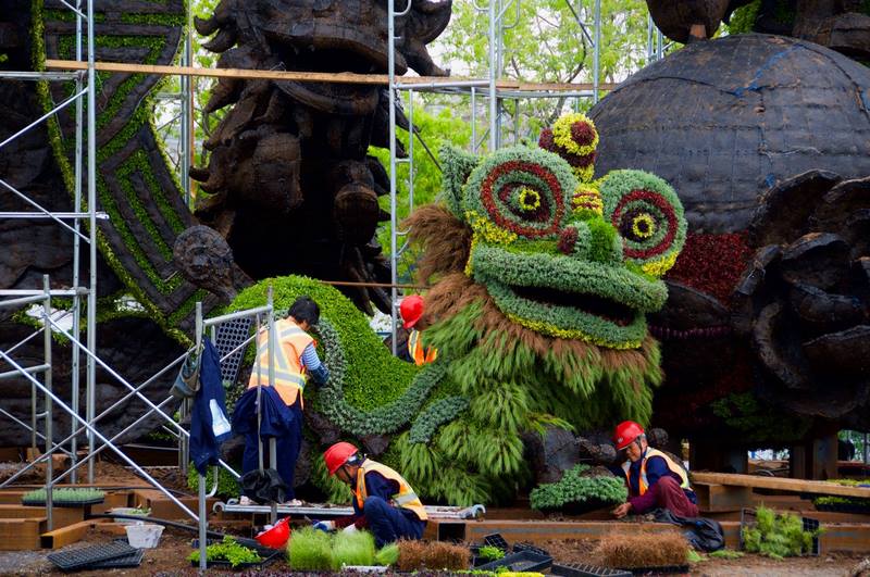 Mosaïcanada 150 / Gatineau 2017 Mosaicultura, esculturas vegetales