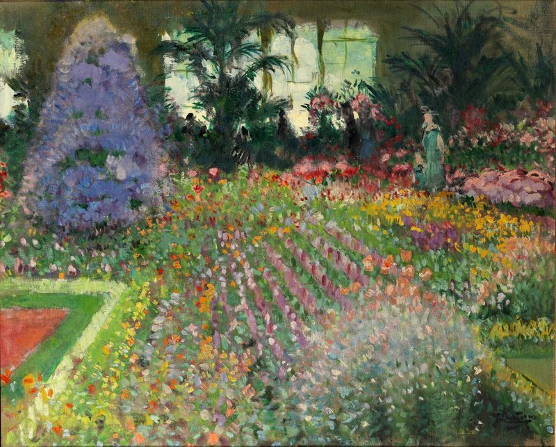 El jardín de las flores, Pierre Eugène Montezin •• Le jardin des fleurs