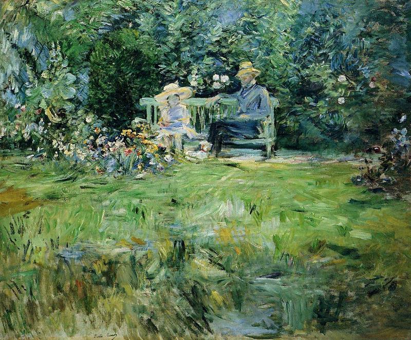 The Lesson in the Garden. Berthe Morisot · 1886