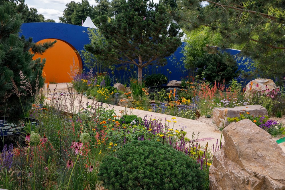 Jardín diseñado por Matthew Childs en Hampton Court Garden Festival 2022