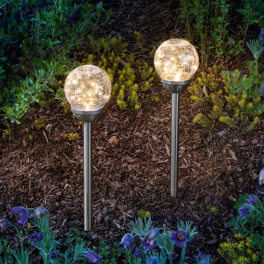Lámparas solares decorativas para el jardín con pica de tierra