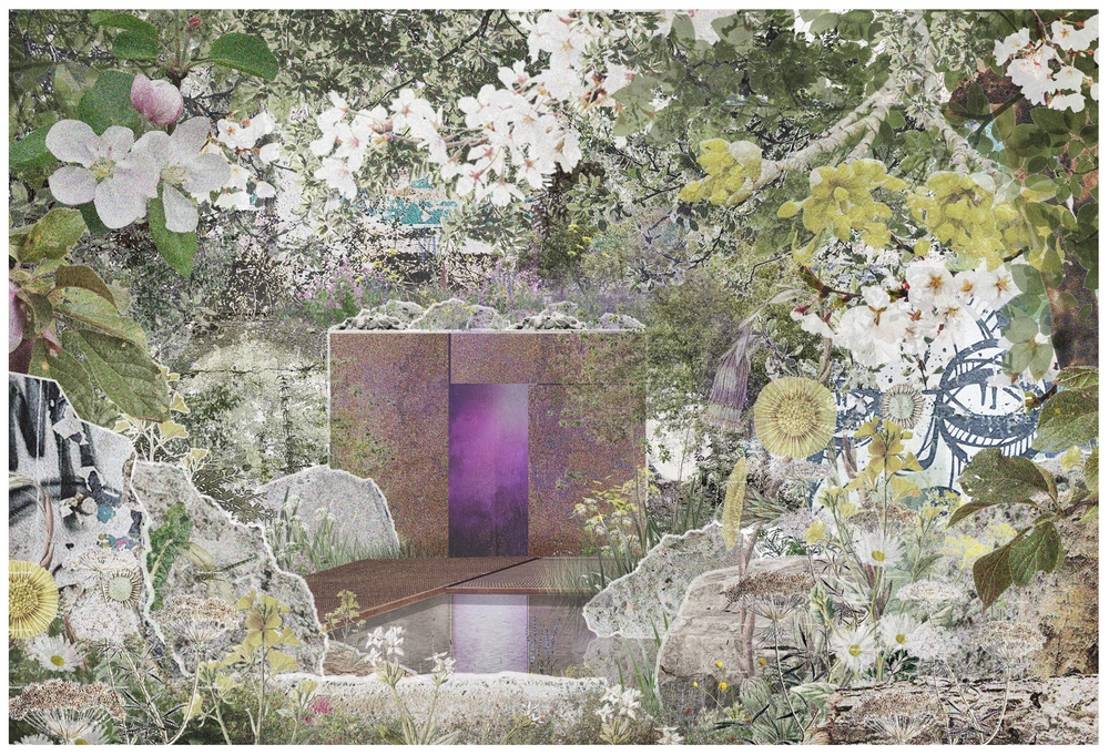 RHS Chelsea Flower Show 2023.Jardines de exhibición.  The Balance Garden del Center for Mental Health diseñado por Jonathan
