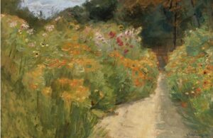 Tableau Toile "Les Jardins De Fleurs à Wannsee" De Max Liebermann - Impressionnisme - Prêt à Accrocher