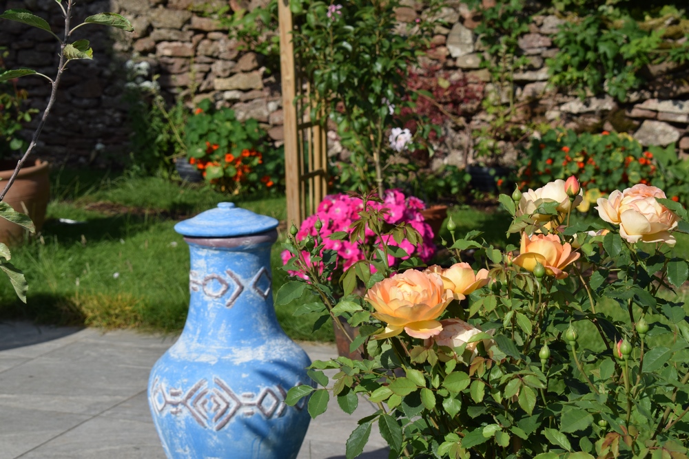 Chimenea mexicana de arcilla para el jardín o patio, estufas de exterior