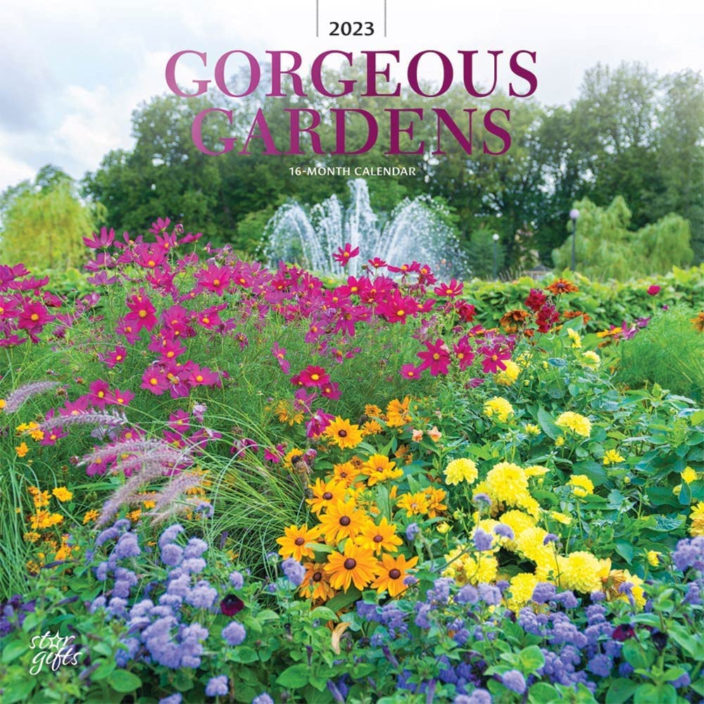 Calendarios con imágenes de jardines y flores