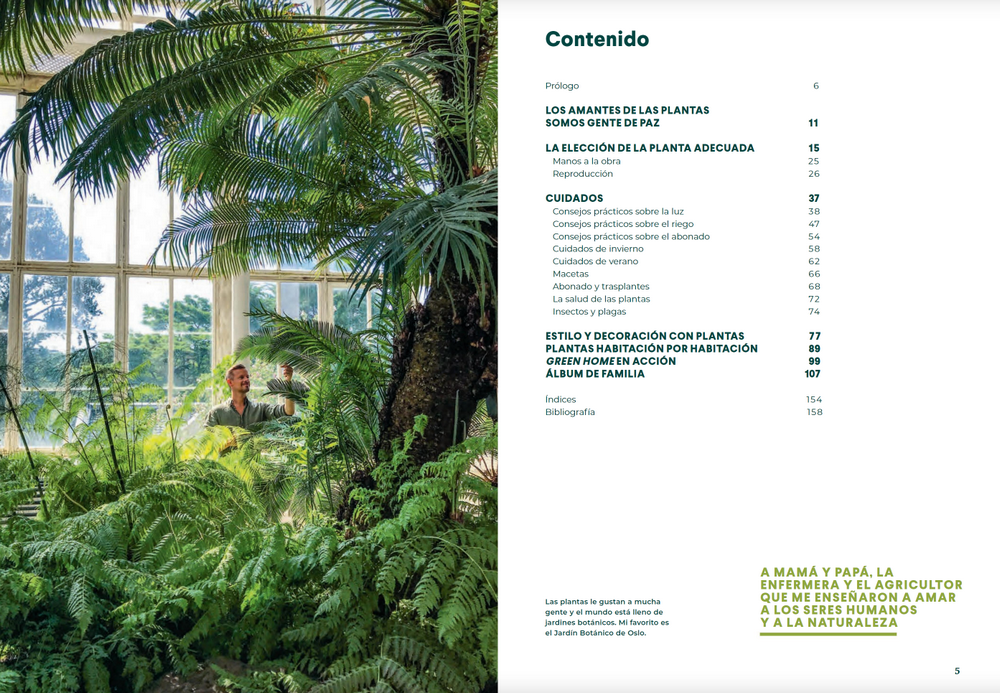 Indice de la guía de plantas de interior, su elección, características, cultivo y cuidados