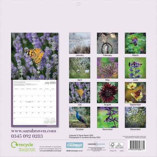 Calendario 2023 de la jardinera británica Sarah Raven