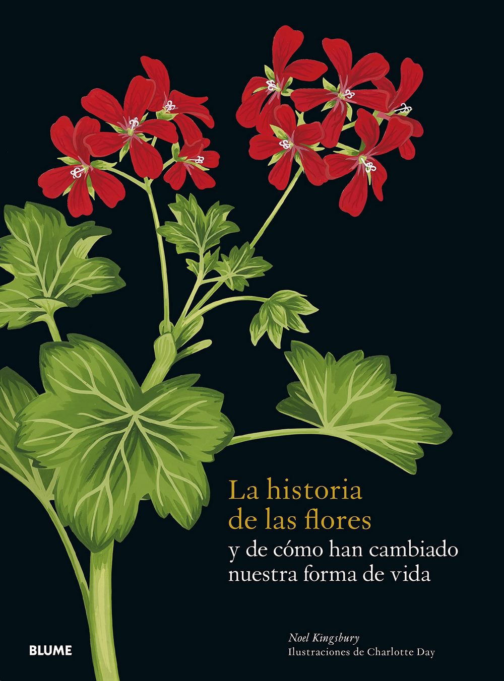 Portadad de La historia de las flores, libro de Noel Kingsbury