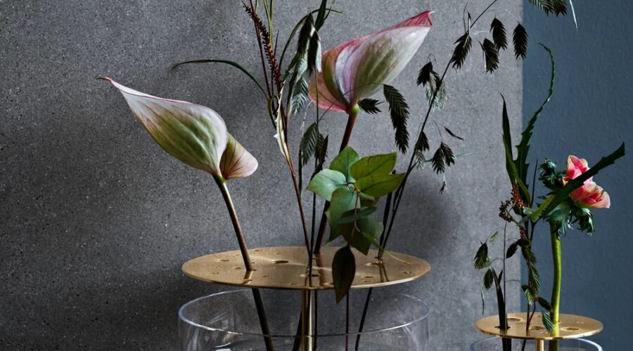 Jarrón Ikebana para arreglos estilo nageire