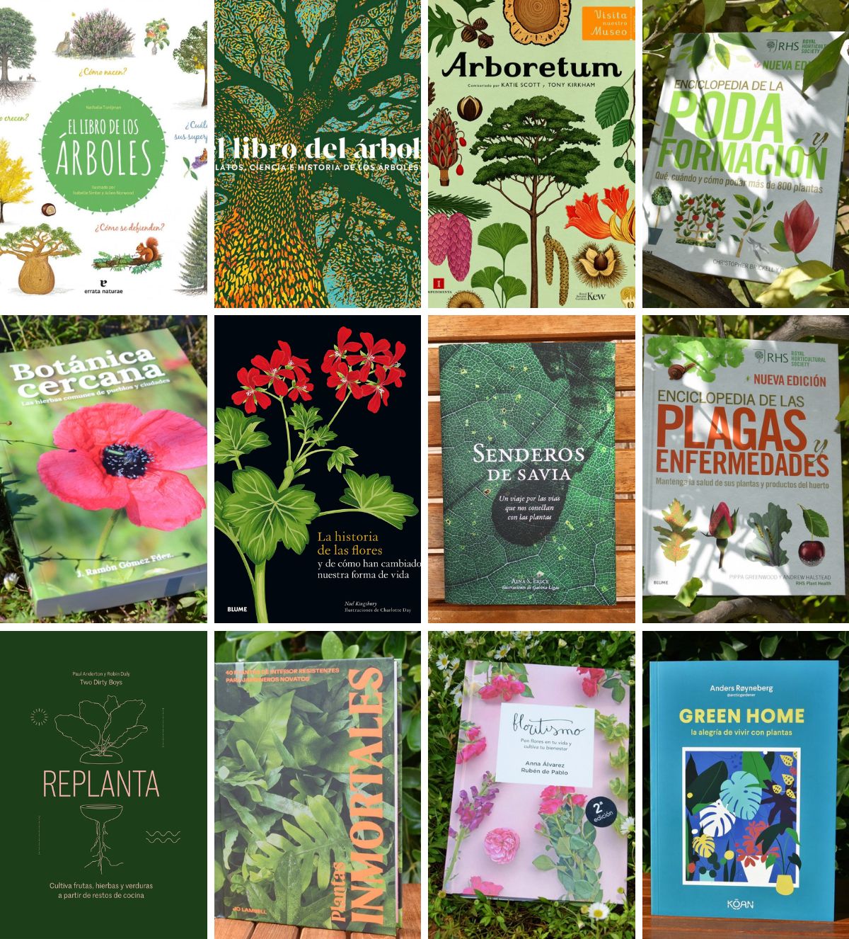 libros plantas jardines jardinería