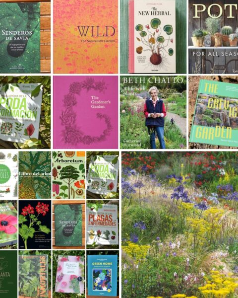 Libros sobre plantas, jardines y jardinería en español e inglés