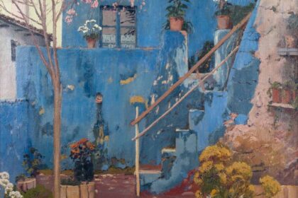 Santiago Rusiñol, Patio azul pintado en Ibiza