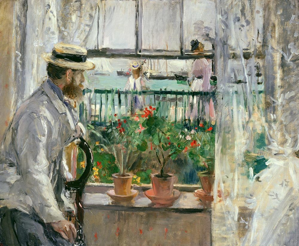 Eugène Manet en la isla de Wight, 1875.  Berthe Morisot