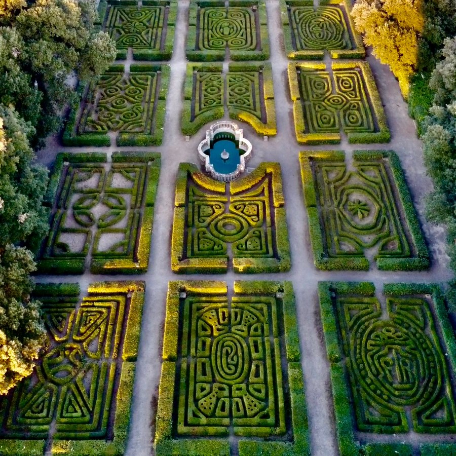 Jardín de parterre en Castello Ruspoli